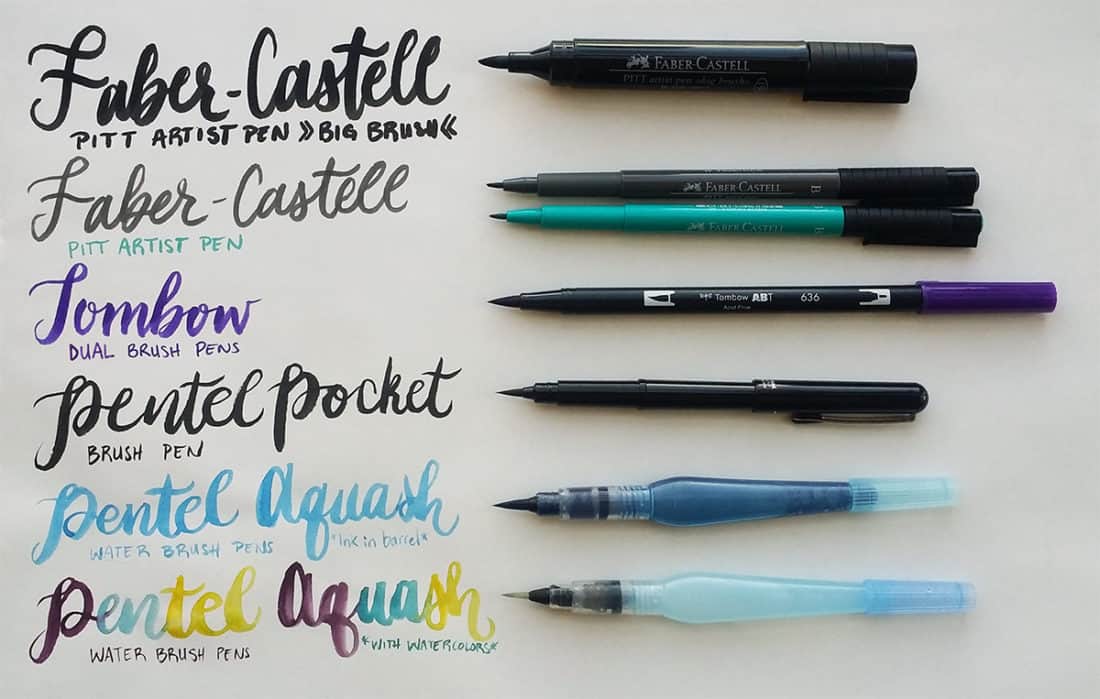 Beginner Brush Lettering - The Basic Tools and Techniques