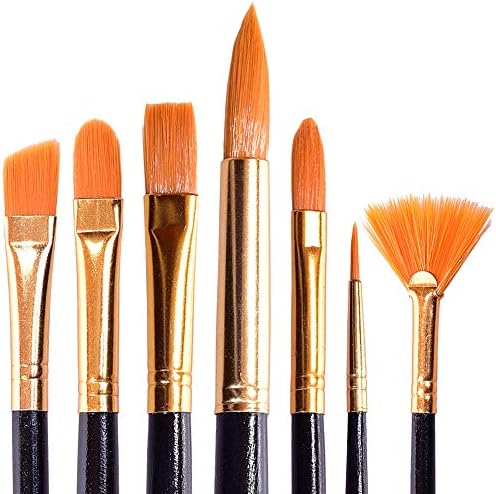 Amazon.com: Paint Brush Set for Acrylic Painting Artist Watercolor ...