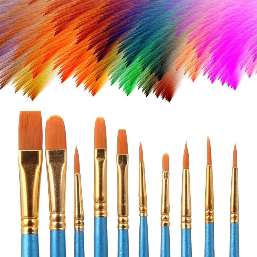 Flipkart.com | IKIS Paint Brushes, 10pc, Paint Brushes for Acrylic ...