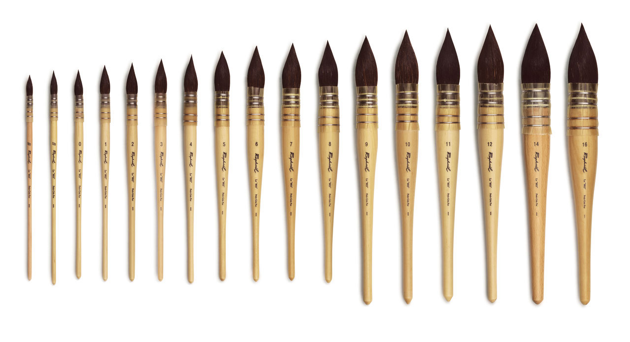 Raphael SoftAqua Quill/Mop Watercolor Brush, Size 6