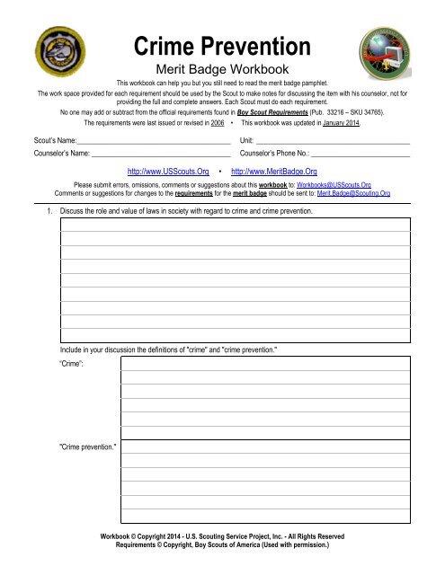 bsa merit badge answers