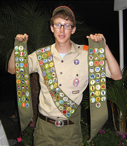 bsa merit badge sash