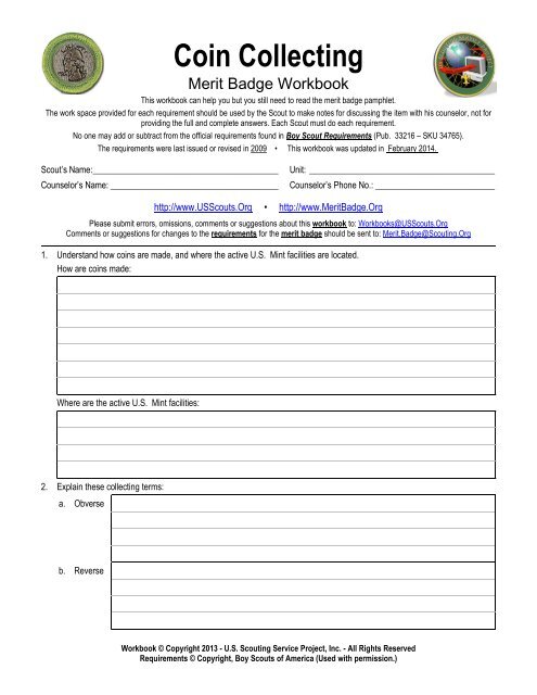 bsa merrit badges workbooks