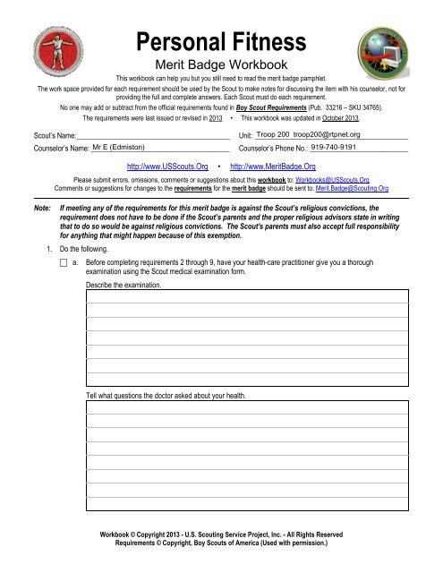 bsa merrit badges workbooks