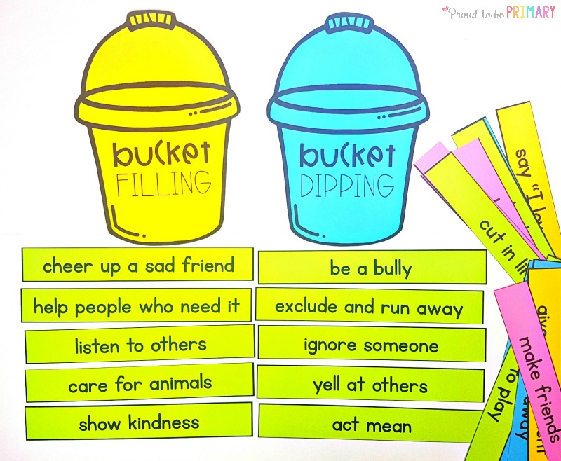 bucket filler worksheet