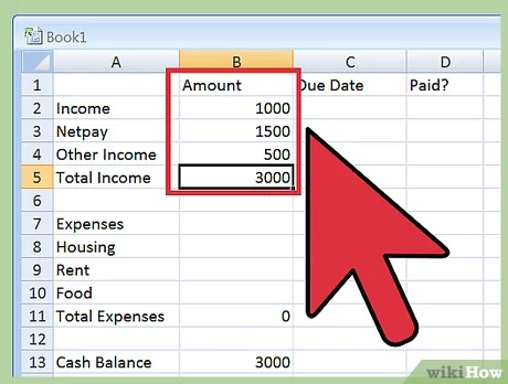 How to Create a Budget Spreadsheet (with Pictures) - wikiHow