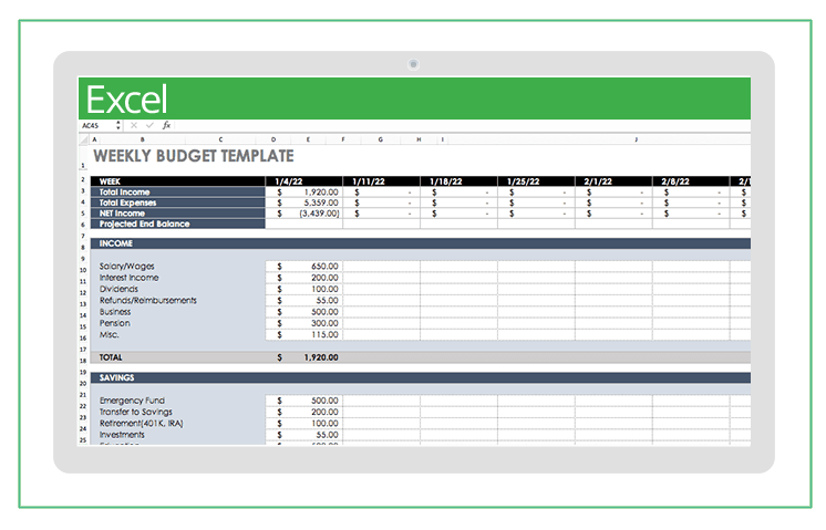 Top Excel Budget Templates | Smartsheet