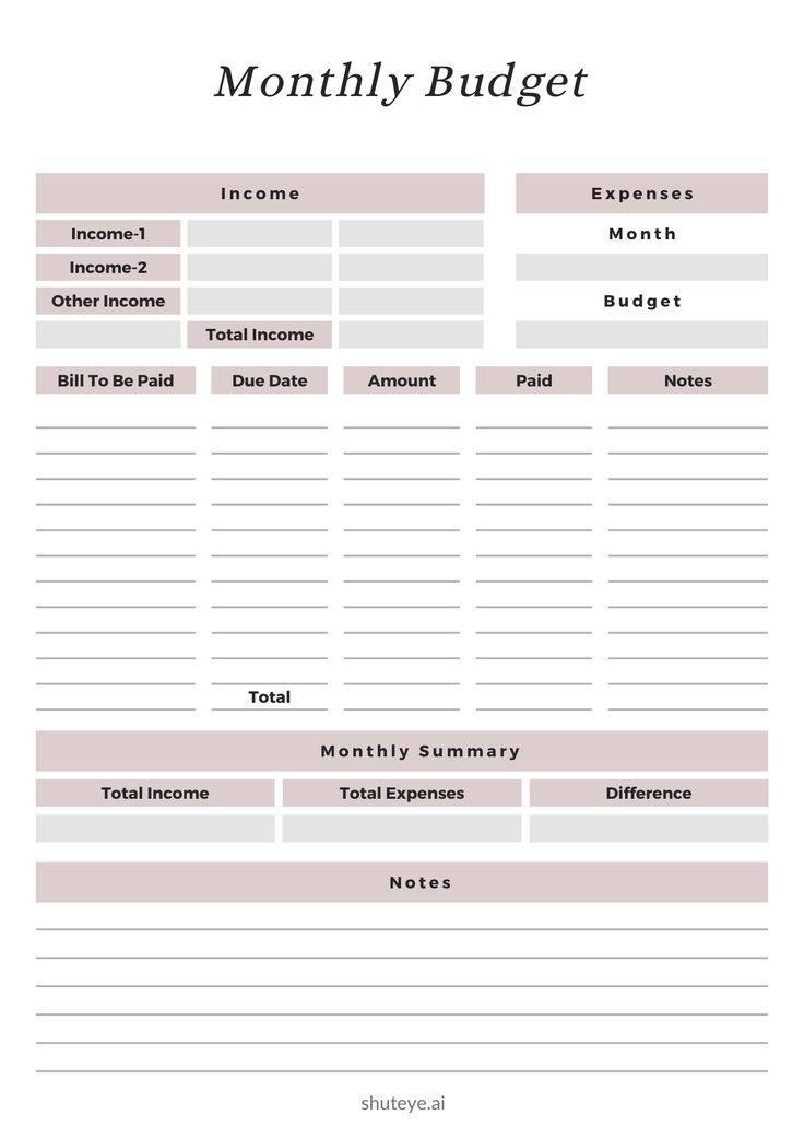 21 Free Printable Budget Planner Templates for Money Management ...