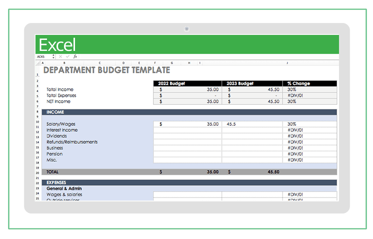 Top Excel Budget Templates | Smartsheet - Worksheets Library