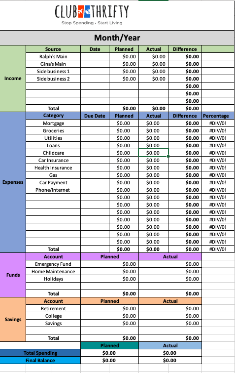 Best Budget Templates: 12 Great Options for Monthly Budgets