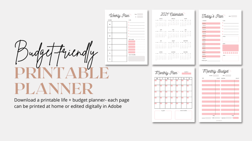 budget worksheet free printable sheet