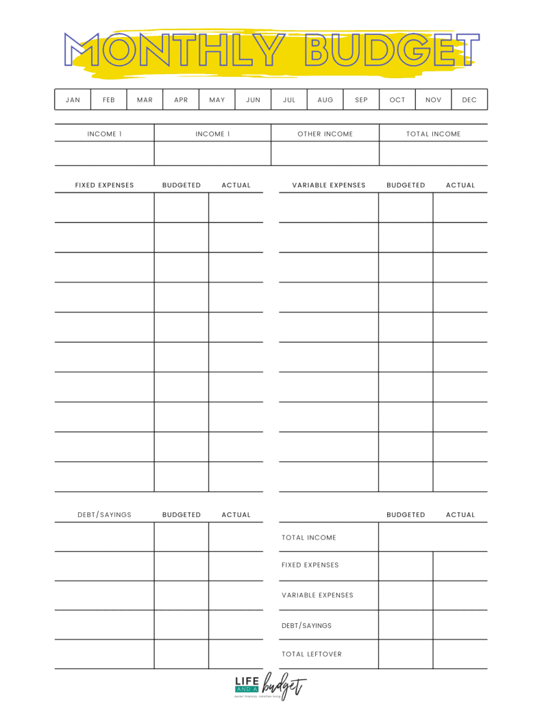 27 Free Printable Budget Templates To Use In 2024!