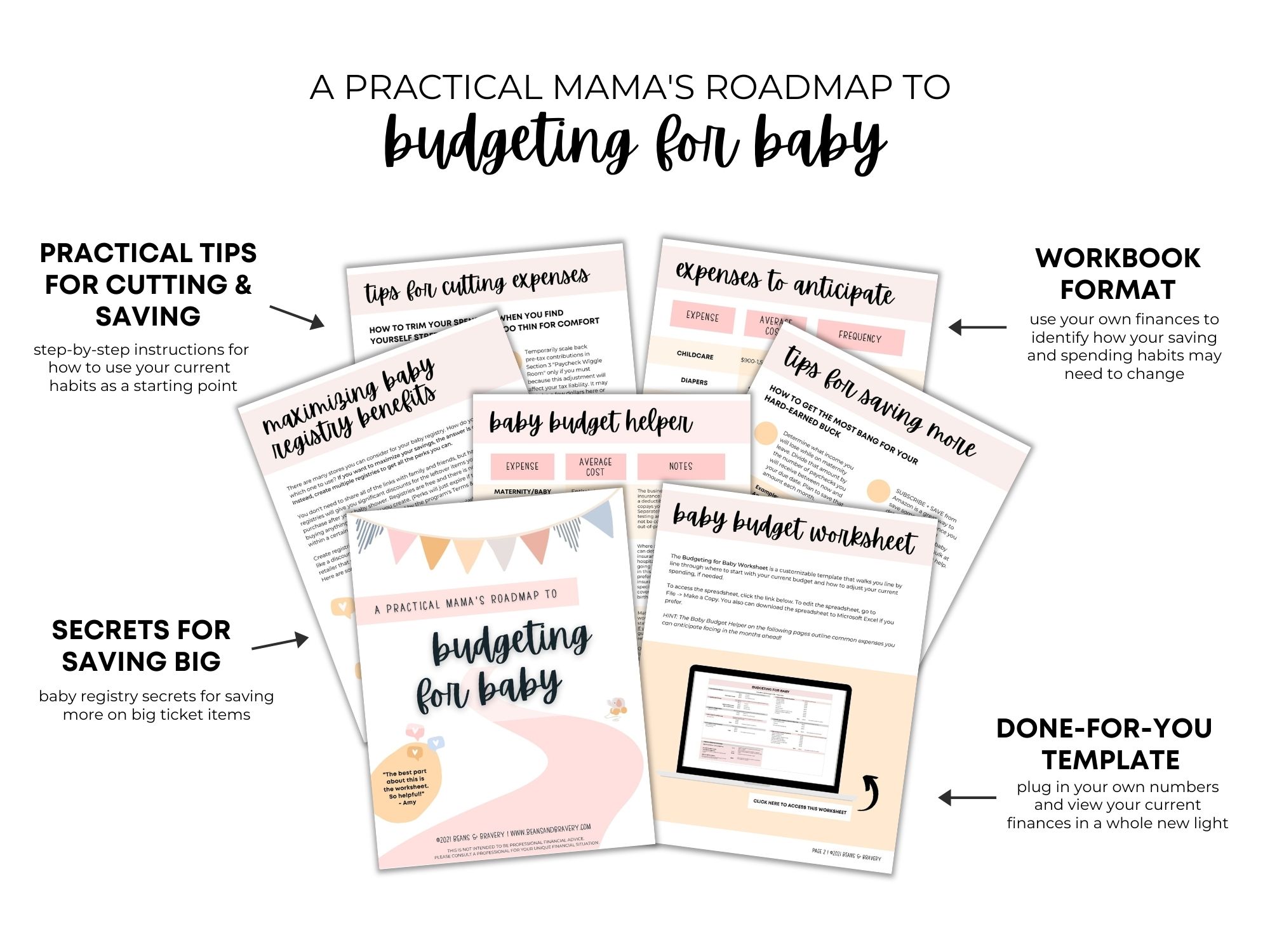 Budgeting for Baby [Workbook] | Beans &  Bravery