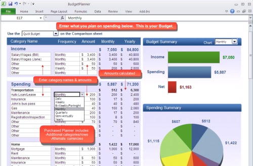 10 Free Household Budget Spreadsheets