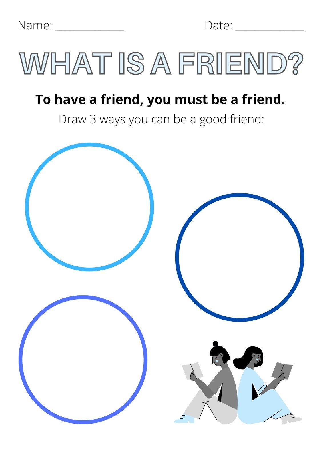 Customize 53  Friendship Worksheet Templates Online Canva
