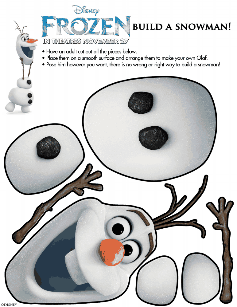 build a snowman worksheet