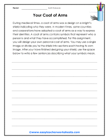 Self Esteem Worksheets