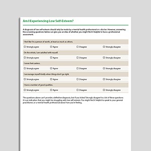 Self-esteem &amp; self-criticism - Psychology Tools