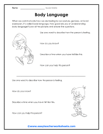 Social Skills Worksheets