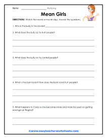 bullying activity pages