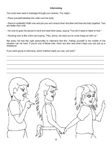 bullying worksheet for elementary students