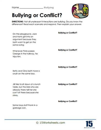 Bullying Worksheets - 15 Worksheets Library