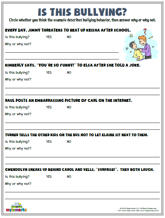 Bullying Activities For Kindergarten