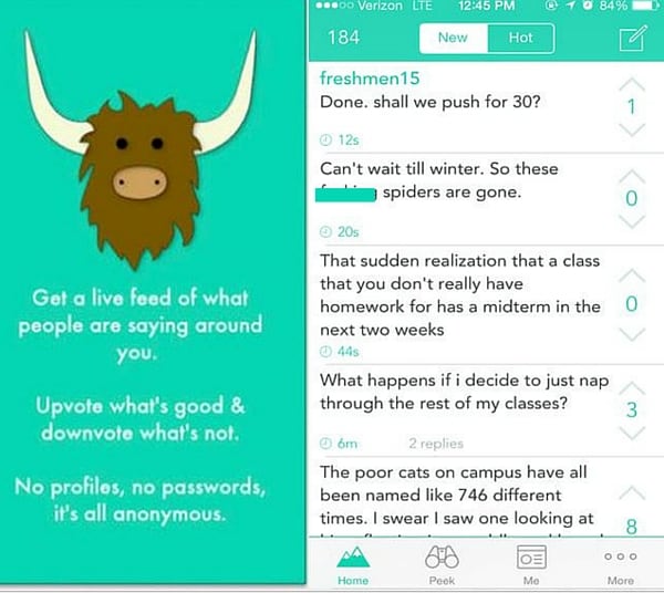 bullying yik yak