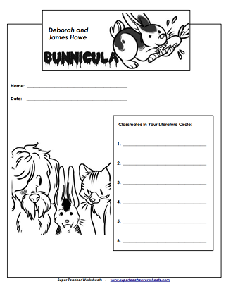 bunnicula worksheet