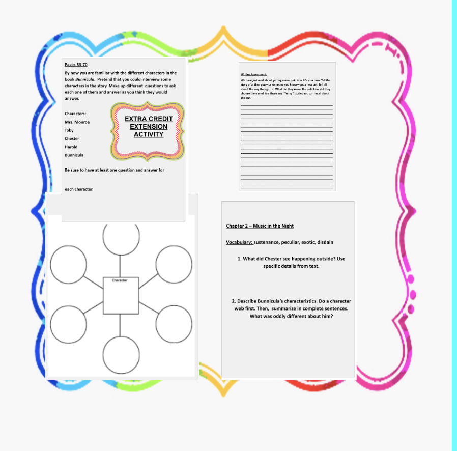BUNNICULA READING LESSONS & EXTENSION ACTIVITIES Made By Teachers
