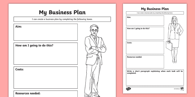 Template - Business Plan | Twinkl (Lehrer gemacht) - Twinkl