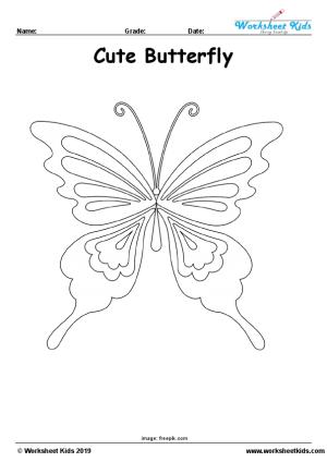 Parts of the Butterfly Worksheet