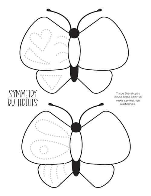 butterfly worksheet for kindergarten