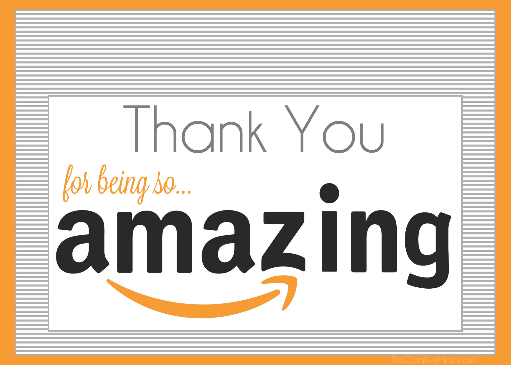 Amazon Gift Card Printable Tag - The Creative Mom