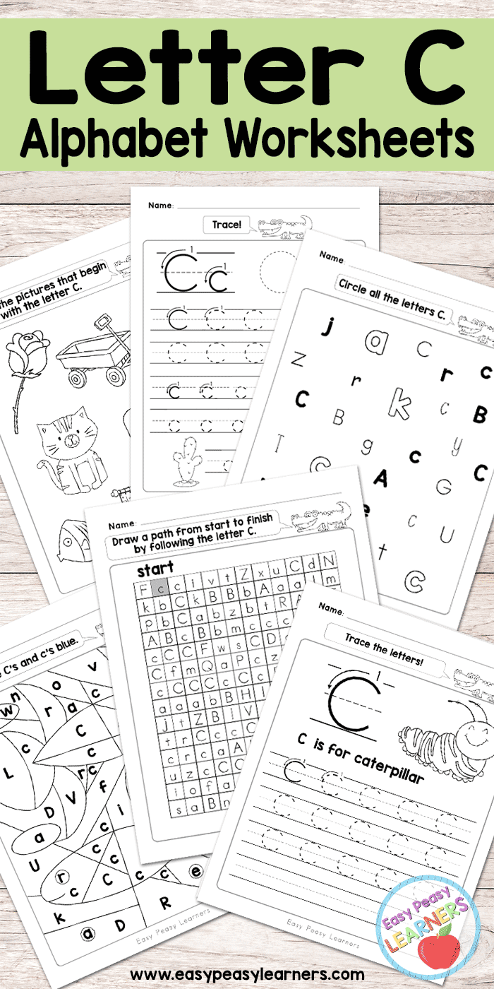 c alphabet worksheet