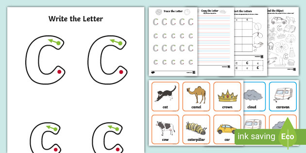 Letter C Handwriting Worksheets - F-2 - Handwriting Resource