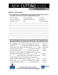 cahsee english worksheet