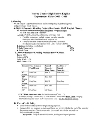 Dept. guide 2009 10 | PDF