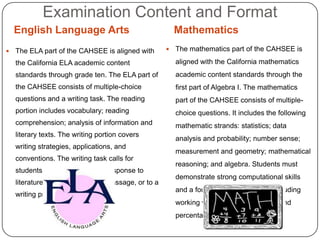 CAHSEE | PPT