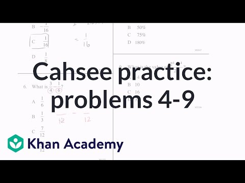 cahsee math practice worksheet
