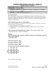 CAHSEE Math Problem of the Day -- Week 9