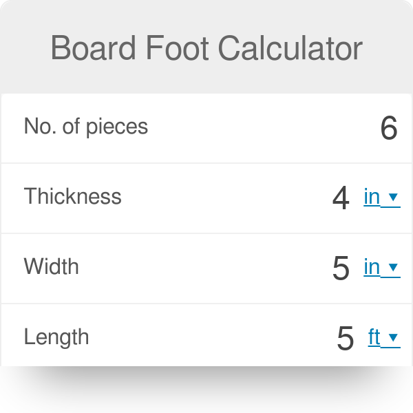 Board Foot Calculator Worksheets Library