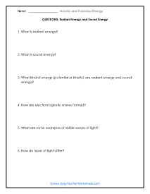 calculating potential energy worksheet