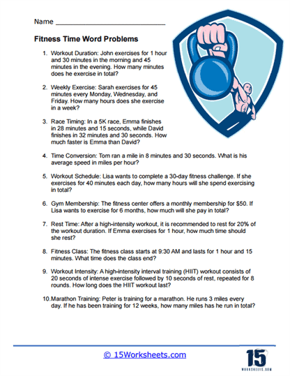 Time Based Word Problems Worksheets - 15 Worksheets Library