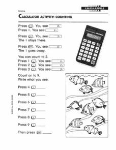 Calculator Activity: Counting Worksheet for 3rd - 4th Grade ...