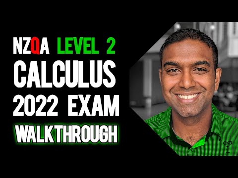 NCEA Level 2 Calculus 2018 NZQA Exam - Worked Answers - YouTube