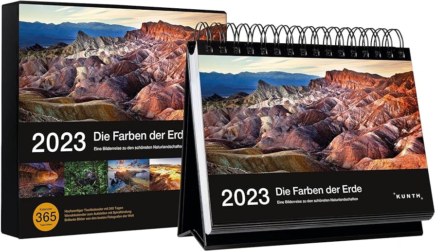 KUNTH Desk Calendar 365 Days The Colours of the Earth 2023 ...