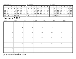 Download 365 Printable Calendars