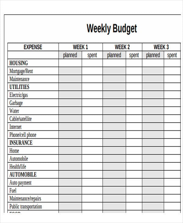 11+ Sample Budget Calendar Templates - Word, Pages