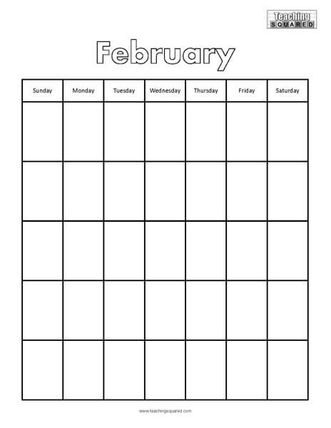 Calendar Printables - Teaching Squared